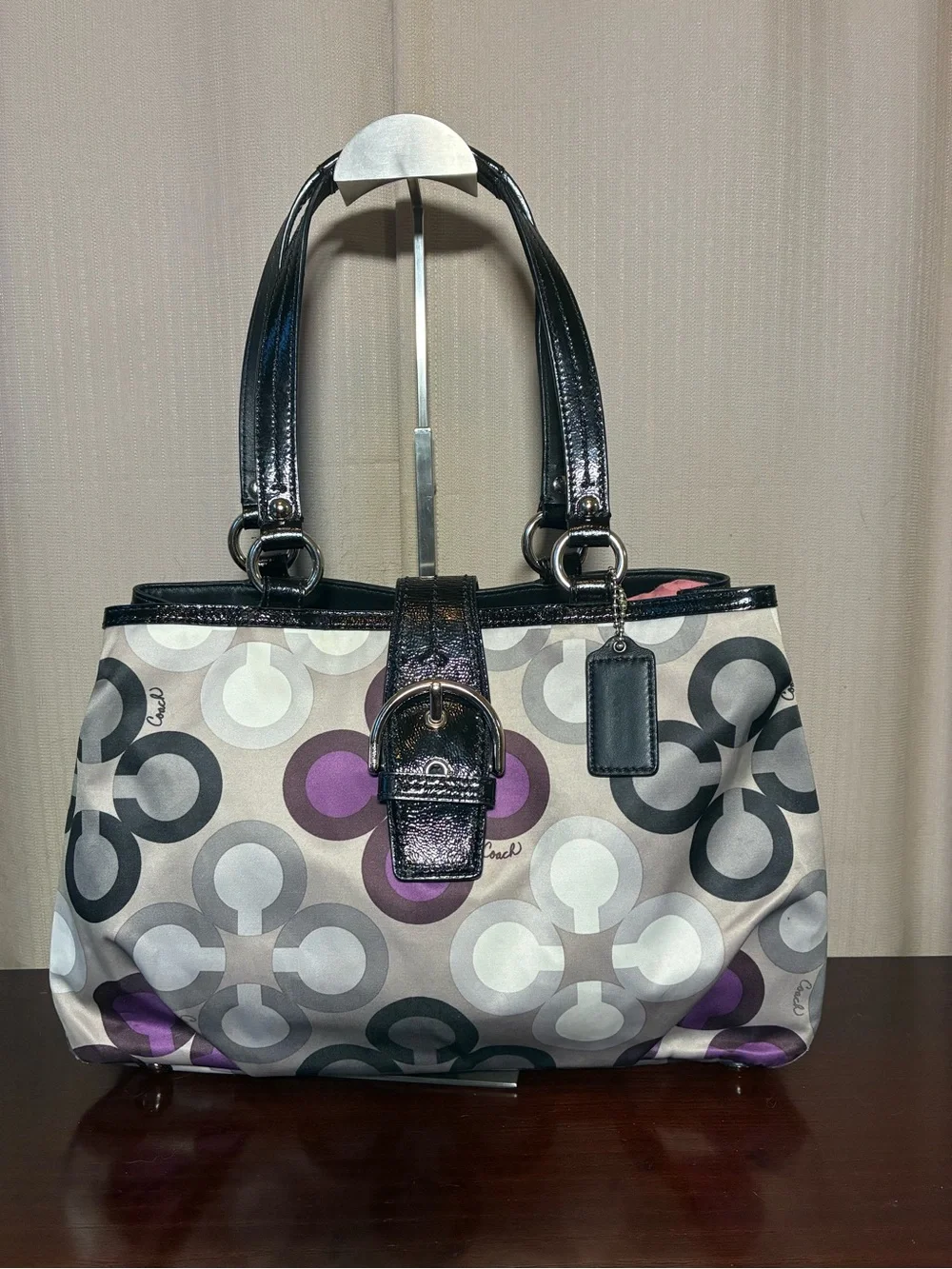 Coach Multicolor Signature Circle Satchel